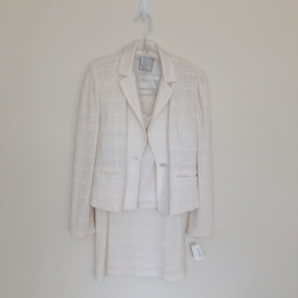 St. John Knits Cream Ensemble